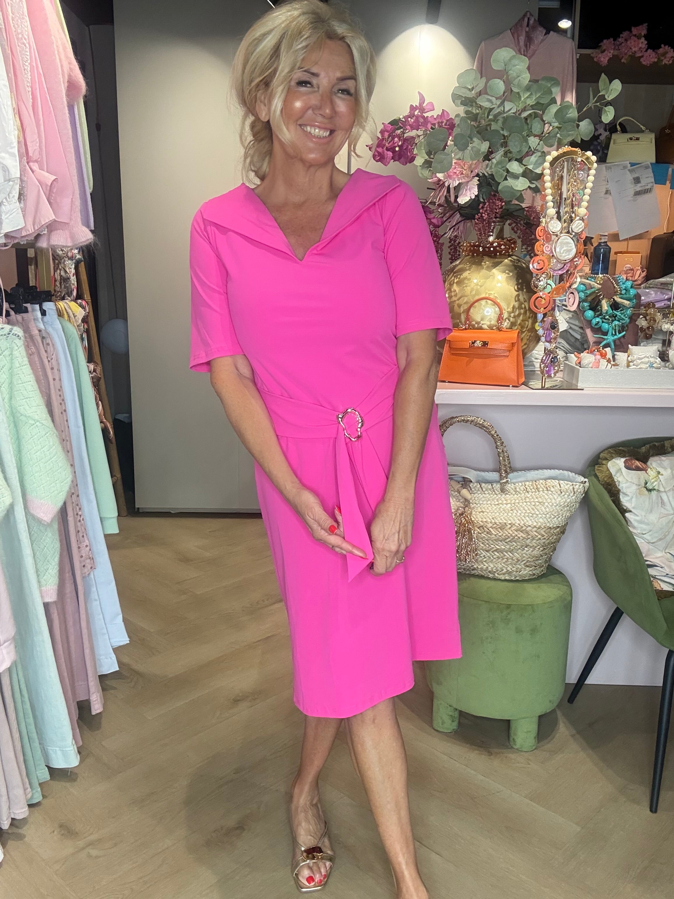 Triple Nine Jurk JK51821 Fuchsia